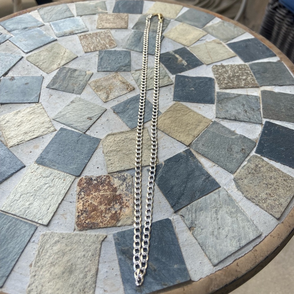 22 inch 925 sterling silver curb chain